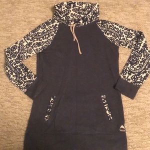 Burton cowl neck sweater shirt XS